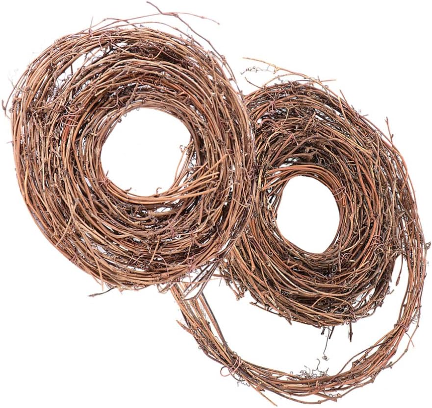TOYANDONA Grapevine Wreath Twig Wreath 2 Rolls Grapevine Natural Vine Branch Decorative Wooden Twig for DIY Crafts Door House Holiday Party Decoration Wall Vines Wall Vines