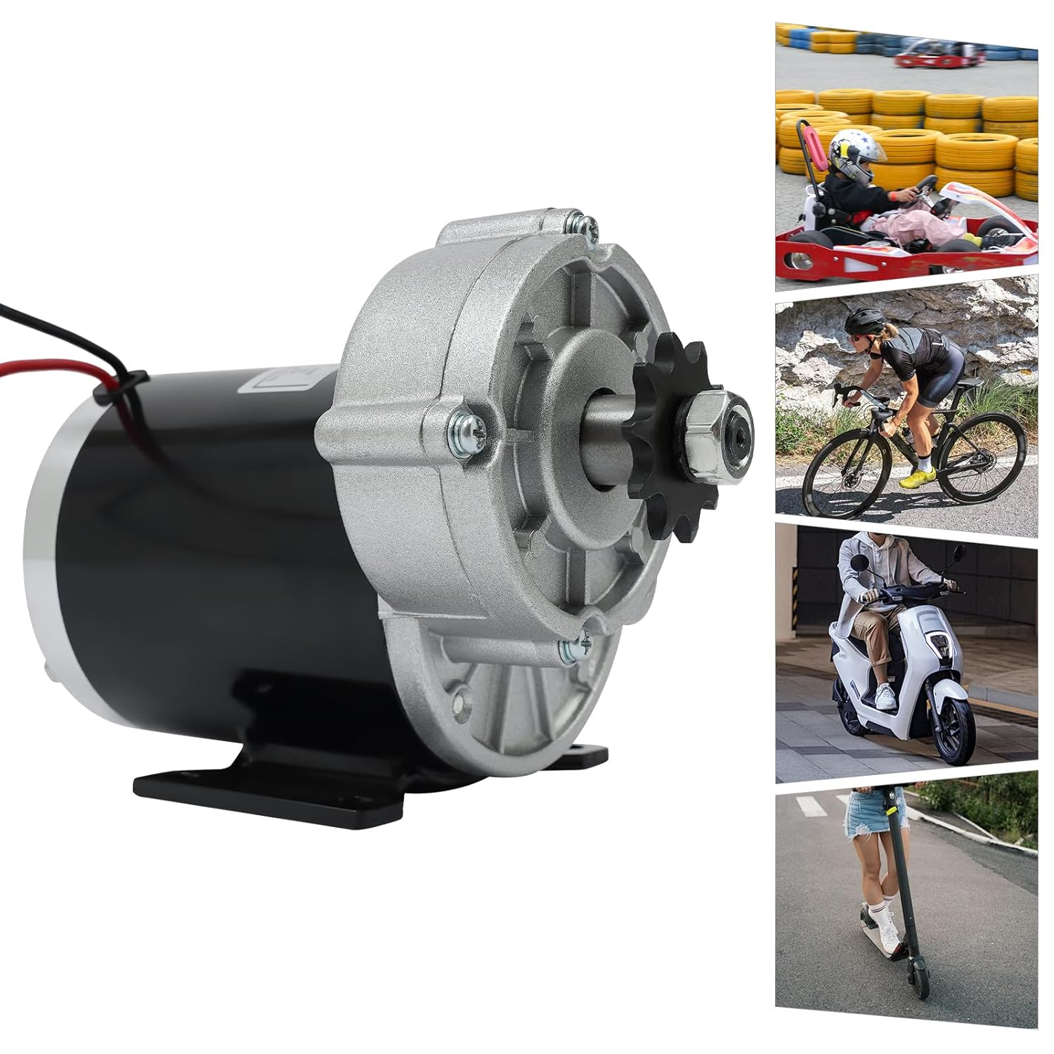 Gear Reduction Electric Motor,600W Reduction Electric Motor,DC Electric Bicycle Brushed Motor Reductor for Electric Bicycle,Scooter,Bikes 36V