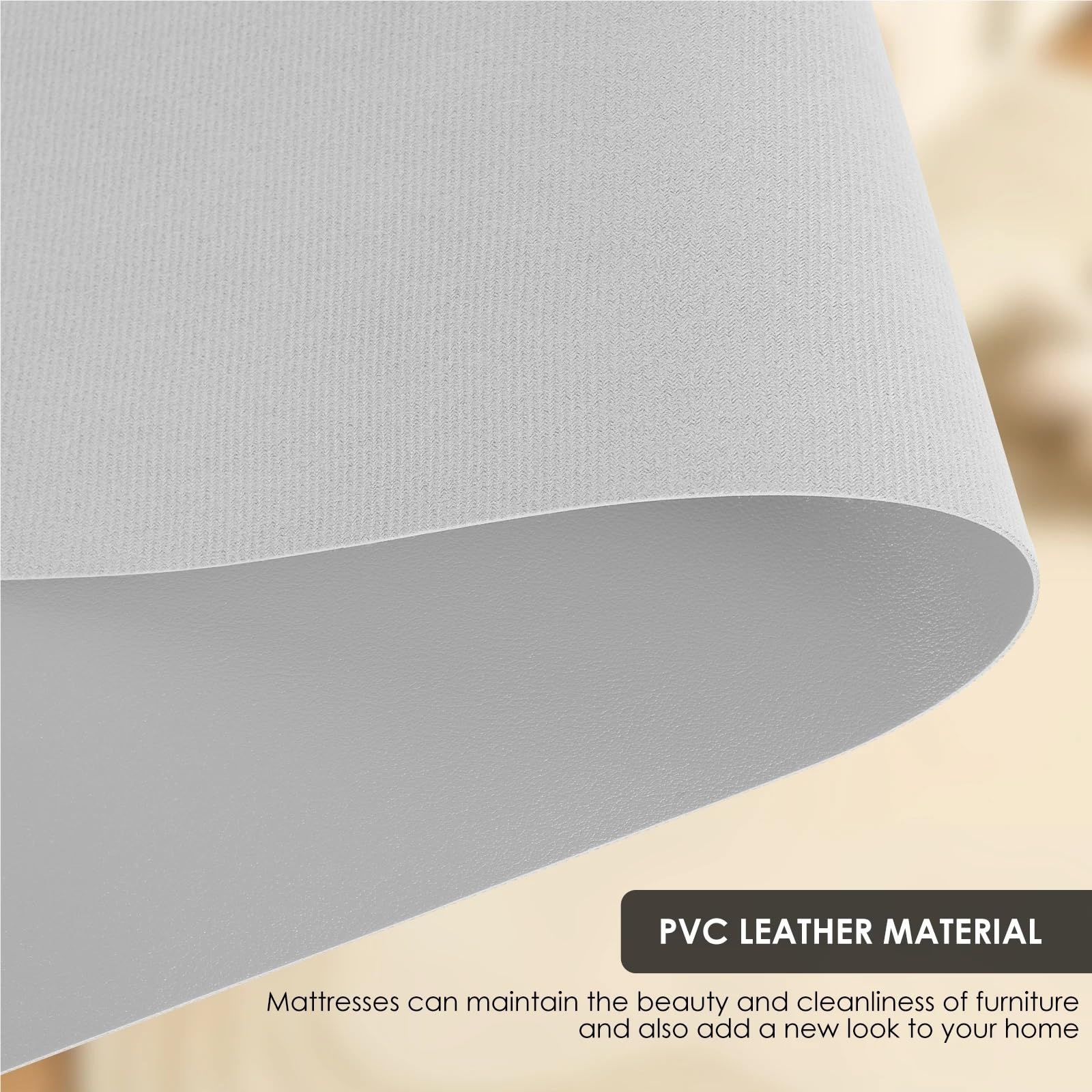 63 Zoll wasserdichte Schreibtischunterlage aus PVC-Leder for Bürotisch, Glatte Mehrzweck-Schutzmatte for Teetische for Kommoden im Home Office Für Büro und Zuhause(Black)