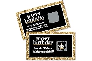 Big Dot of Happiness Adult Happy Birthday Scratch Off Card - 22 Count