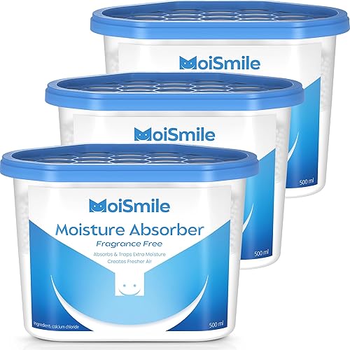 Moismile Moisture Absorbers, Efficient Humidity Absorber ＆ Odor Eliminator Boxes,