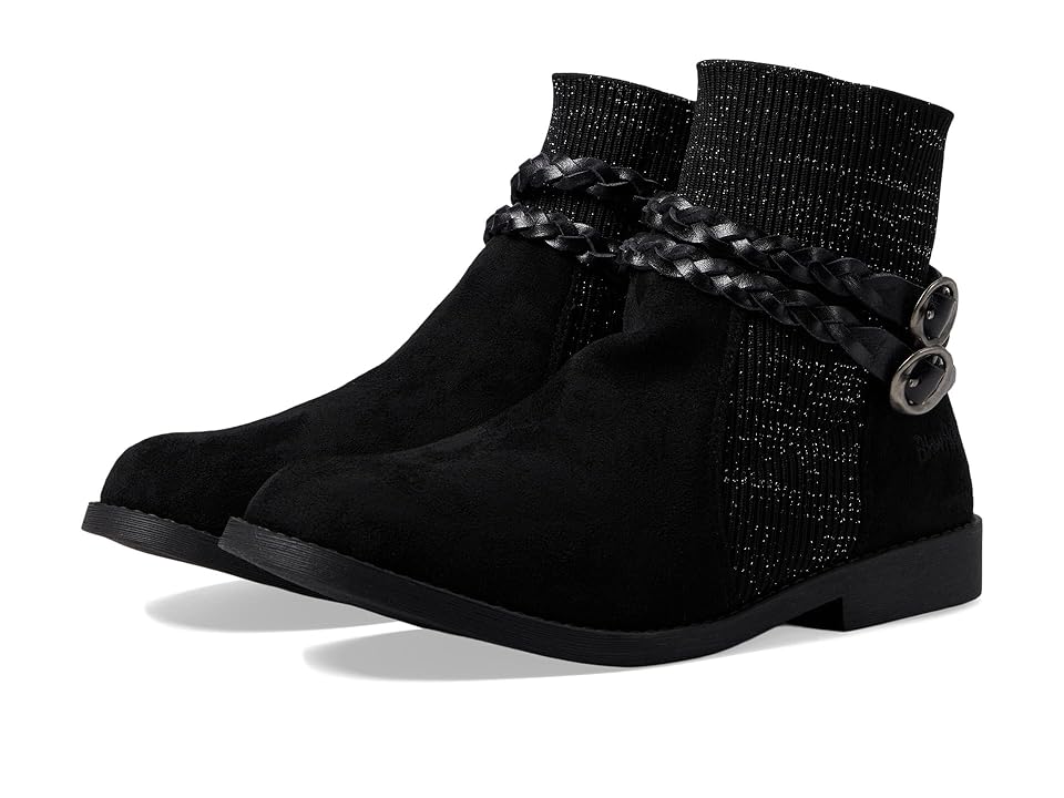 Blowfish Malibu Kids Kavee-K (Little Kid/Big Kid) (Black Ultrafiber/Tech Knit) Girls Shoes INTERNATIONAL SHIPPING
