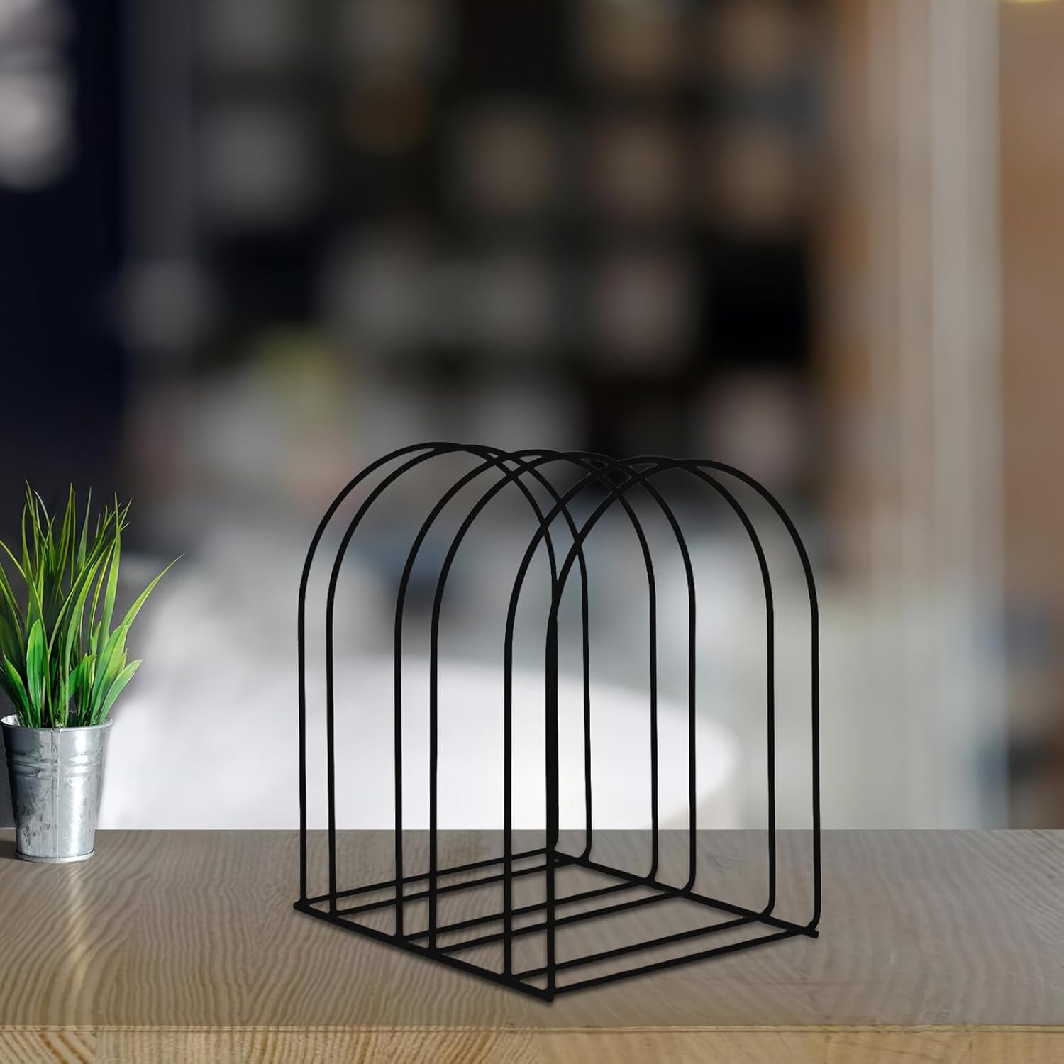 2pcs Metal Wire Hat Rack for Beanie and Knitted Hats for Woolen Caps Black Storage Organizer for Home and Closet