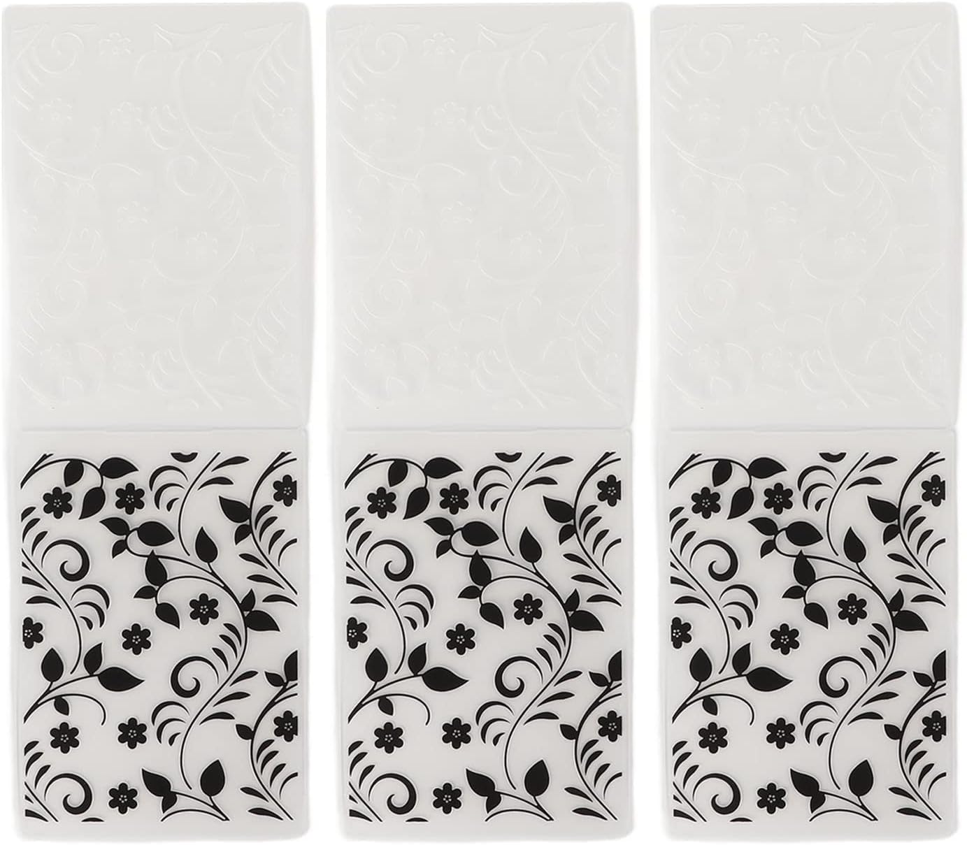 3 Pcs Embossing Folders Multifunctional DIY Plastic Embossing Template Folders for Card Making Scrapbooking Invitations Envelopes Paper Crafts
