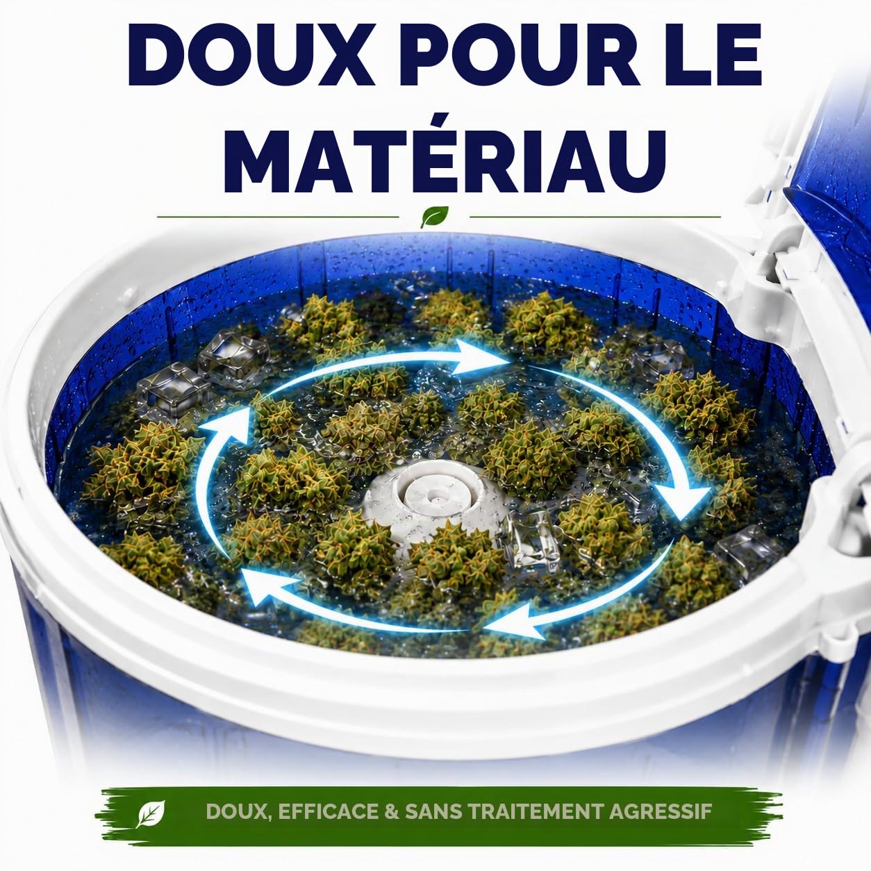 Weedness Machine à laver Icer 20 litres - Résidus de récolte Ice-o-Lator Bubble Séchage, culture, intérieur et extérieur Transformation Hash Bubble Bag