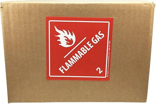 Miniatura 3 de Etiquetas de gas inflamables del D.O.T. de la clase 2 del peligro 4x4 del cuadrado 500 de la pulgada 500 etiquetas adhesivas