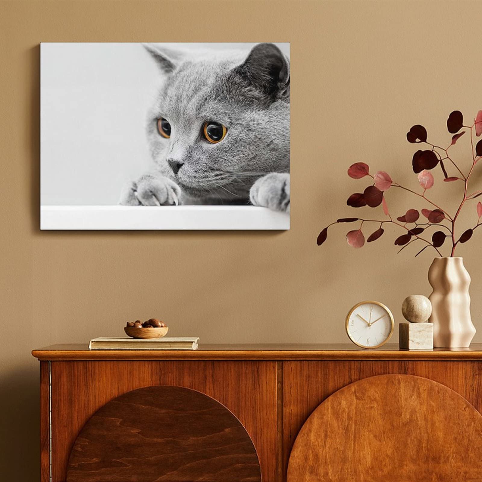 王冠をかぶった猫のアート絵画 ブリディッシュショートヘアー 王冠をかぶった猫のアート絵画 ブリディッシュショートヘアー