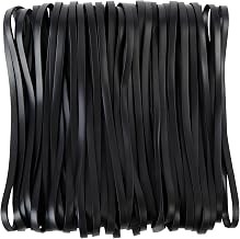 40 Large Black Rubber Bands 10mm Wide 20x1cm Rubber Bands for Industry, Camping, Home
