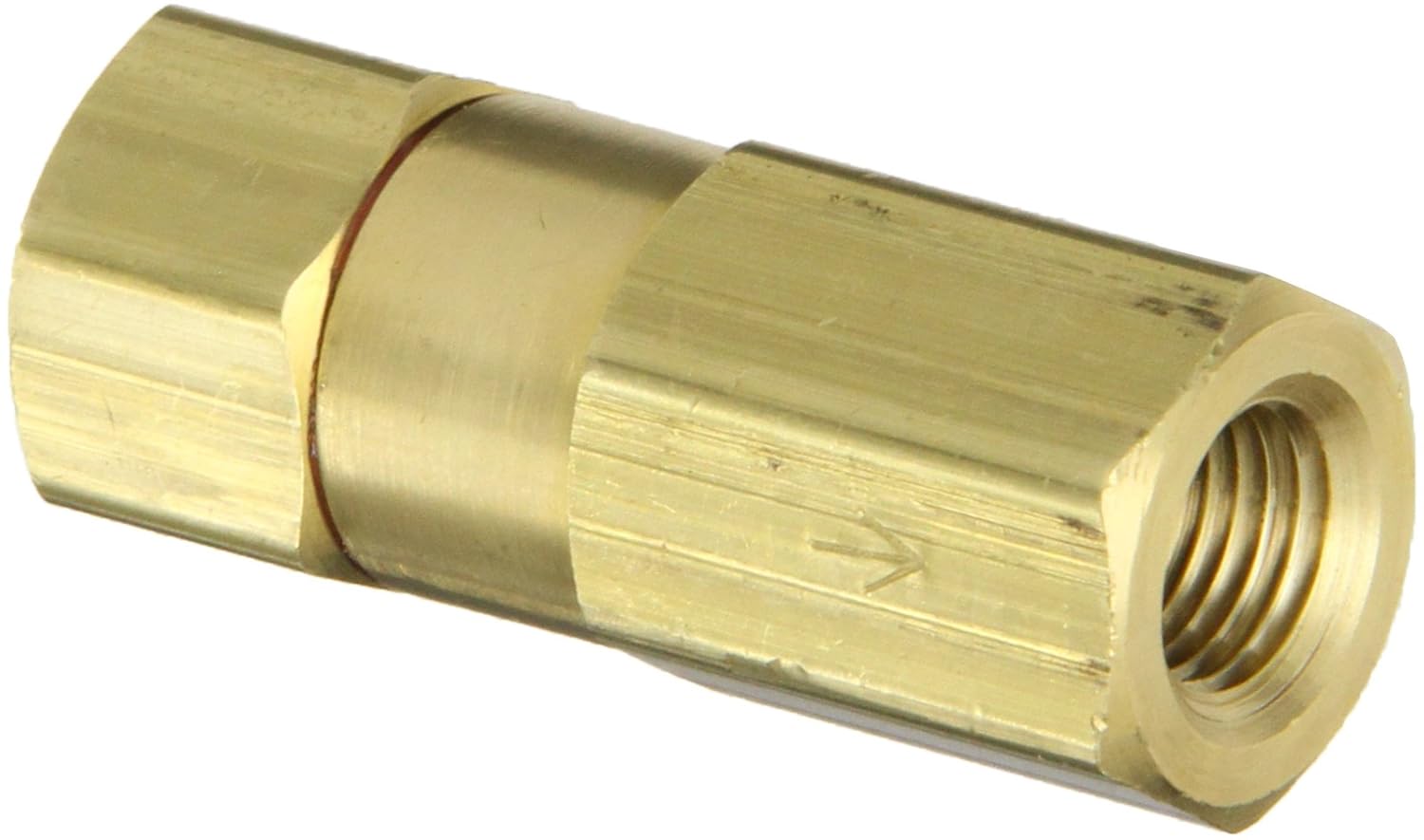 Control Devices Brass Check Valve, Poppet Type, 3/8" NPT Female
