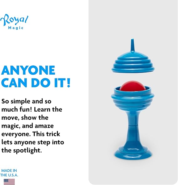 Magic Ball in Vase Trick for Beginners, Magician Prop for Adults and Kids, One of Classic Magic Tricks for Kids Age 8 and up, Fun Close-Up Vase Illusion
