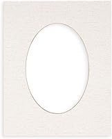 Vista 164 de CountryArtHouse Marco ovalado de 11 x 14 pulgadas, sin ácido, con núcleo blanco, corte biselado para fotos de 8 x 10 pulgadas, se adapta a marcos
