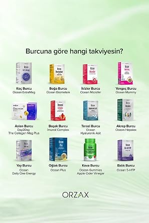 Orzax Ocean Biotin 5000 µg Takviye Edici Gıda, 60 Kapsül