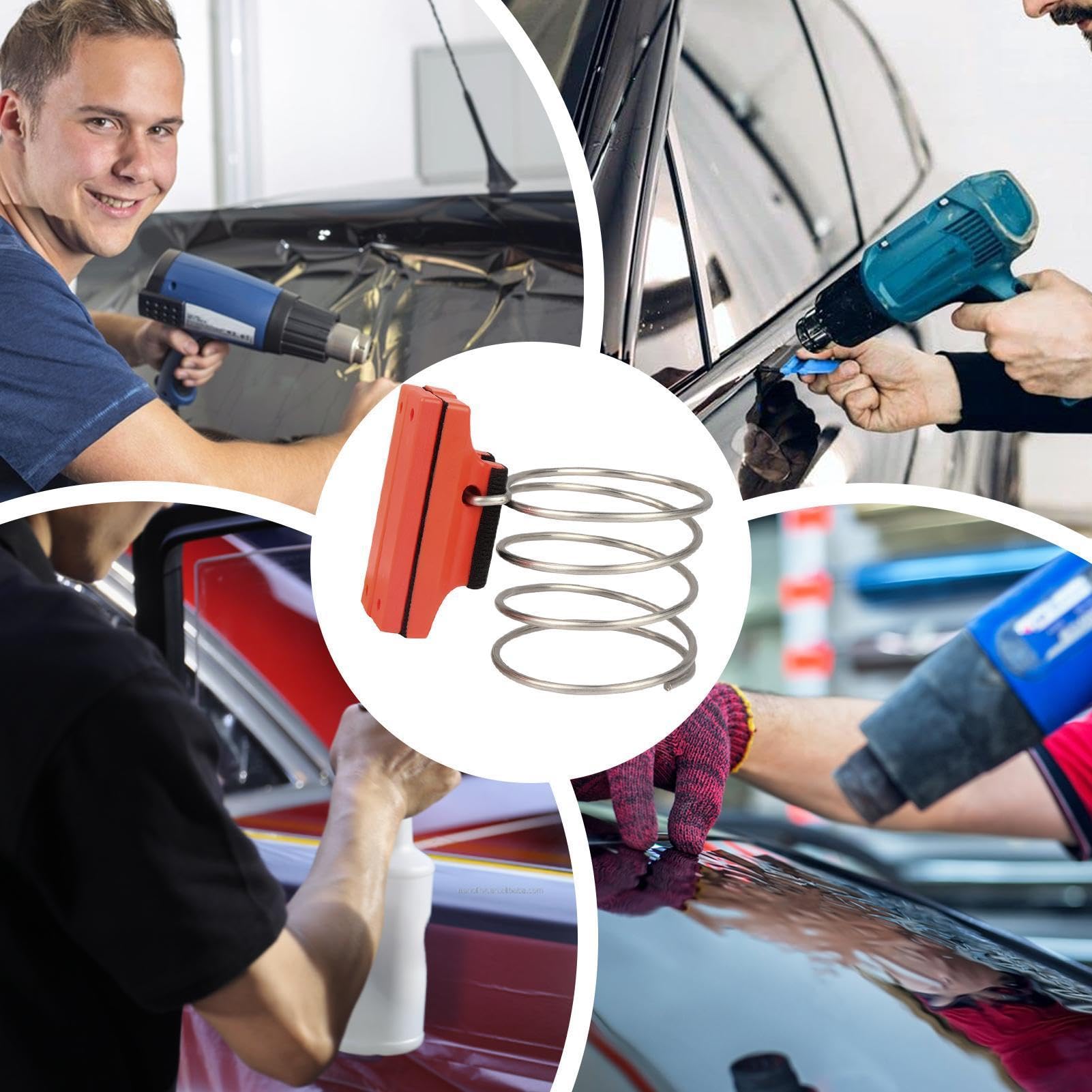 Soporte magnético para herramientas de calor – Estante de herramientas resistente con base magnética | Soporte de fijación de máquina de aire caliente retráctil para envoltura de coche, aplicación de