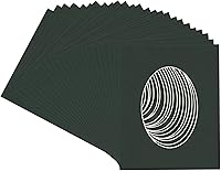 Vista 320 de CountryArtHouse Marco ovalado verde cazador de 5 x 7 pulgadas, sin ácidos, con núcleo blanco, corte biselado para fotos de 4 x 6, se adapta a marcos