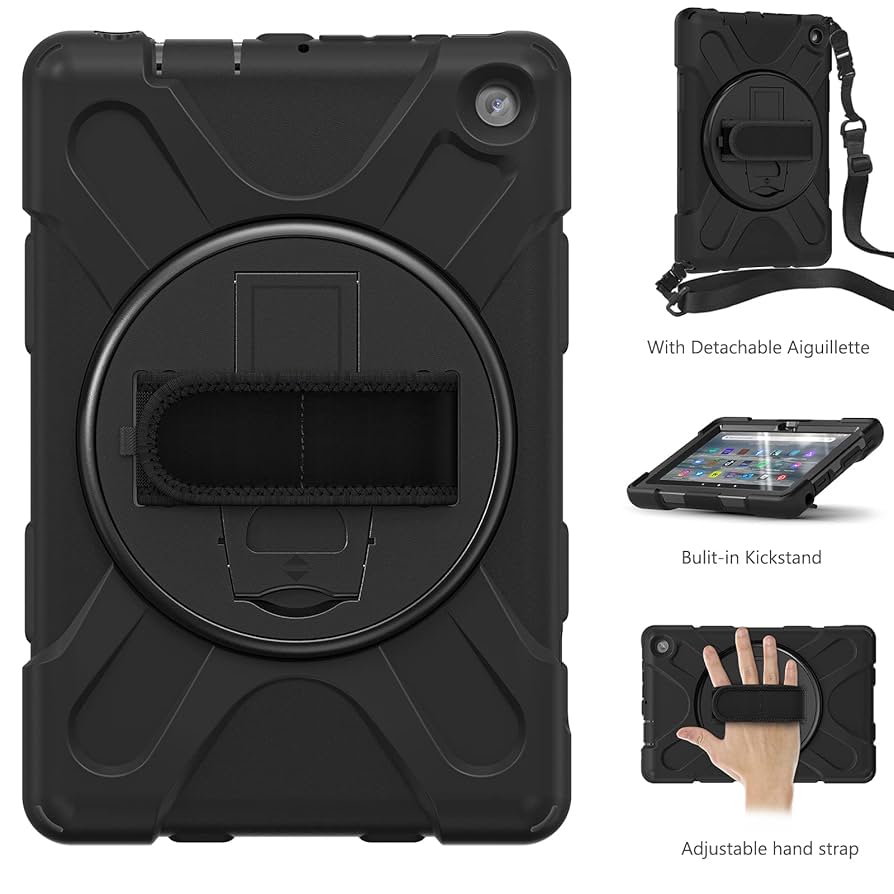 タブレットケースカバー Amazon Fire 7 2022 ケース カバー Amazon.co.jp: 360度回転式 Fire 7 （2022）ケース 肩掛け Fire