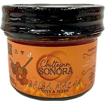 Chiltepin Sonora Salsa Macha,Mexican Chile de Arbol with Peanuts, Sesame Seeds, Garlic, Chiltepin