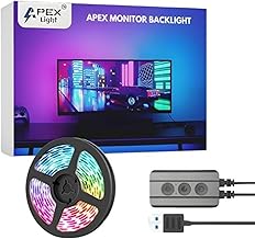 APEX LIGHT Monitor Backlight (Upto 40 inches Monitor Size) || Color Changing with Screen Sync Box PC Backlight || RGB5050 Smart LED Strip (Monitor Sync Back Light)