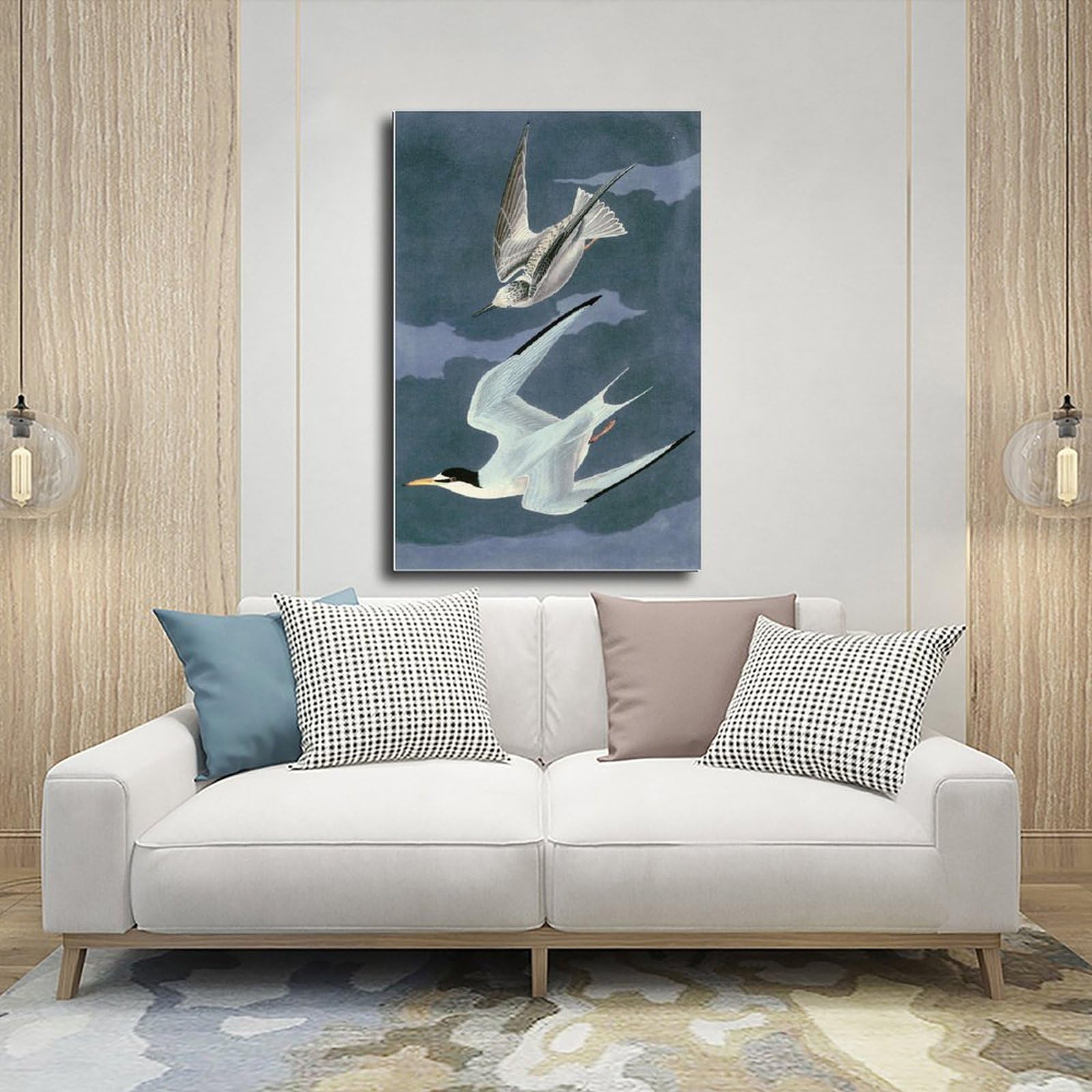 ANFOTCM John James Audubon, mała rybitwa, artystyczna dekoracja ścienna plakat rodzinny bar restauracja garaż kawiarnia sztuka znak prezent 20 x 30 cali (50 x 75 cm)
