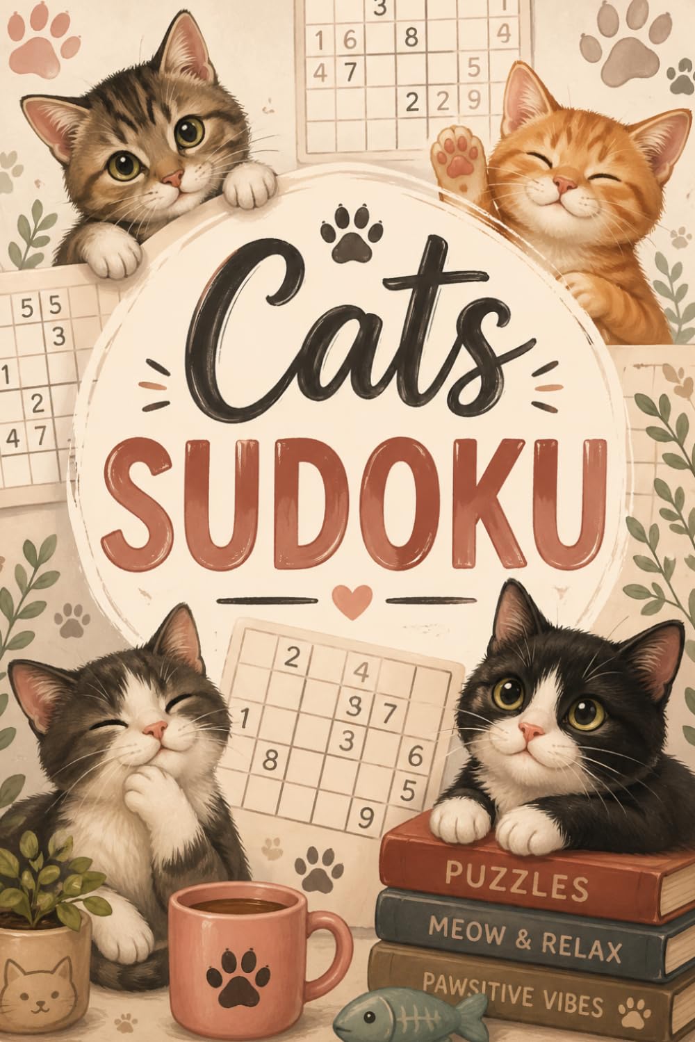 Cats Sudoku: 200 Hard 16x16 Puzzles for Adults – Large Grid Sudoku with Solutions, Brain Training & Logic Challenge