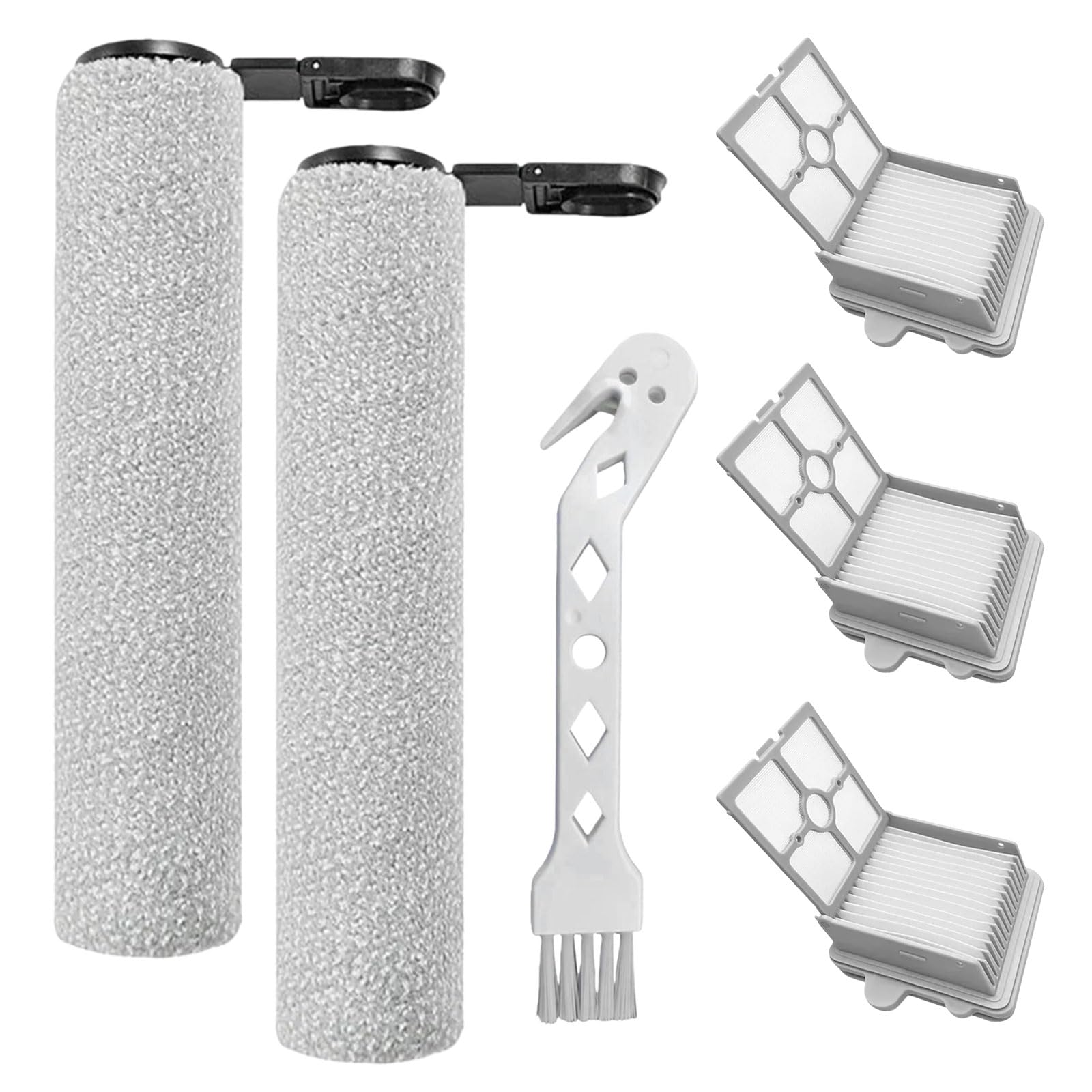 Accessoires Roborock F25 inclus 2 rouleaux de brosse et 3 filtres HEPA pour aspirateur combo