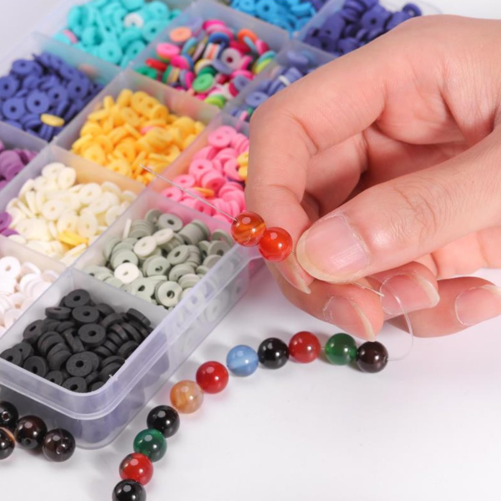 8Pcs Beading Needles Big Eye Embroidery Seed Beads Needles Stainless Steel Needle Beading Needles Set for Jewelry Making