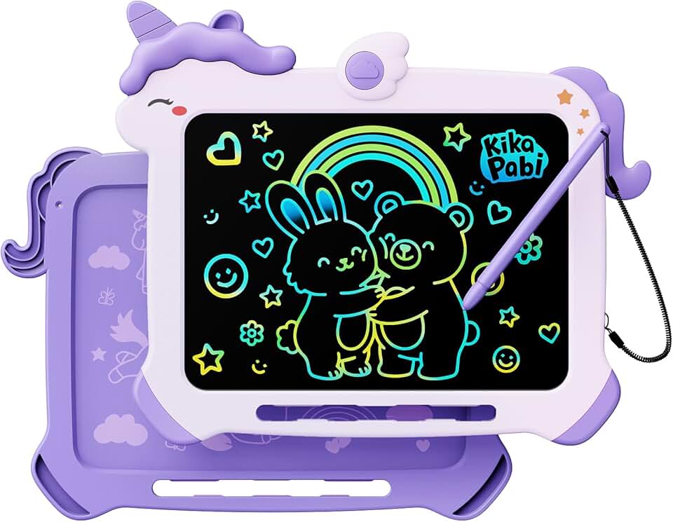 8.5 inch LCD Writing Tablet for Kids, Unicorn Toys Gifts for Girls Aged 3-5, Toddler Girl Kids Educational Travel Toy, Birthday Gift for 3 4 5 6 7 8 9 Year Old Girl (Purple