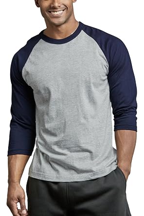 Camiseta De Béisbol Manga 3/4 Para Hombre Greucy-darkPro Club - Estilo Raglán, 100% Algodón (o Mezcla Según Color)