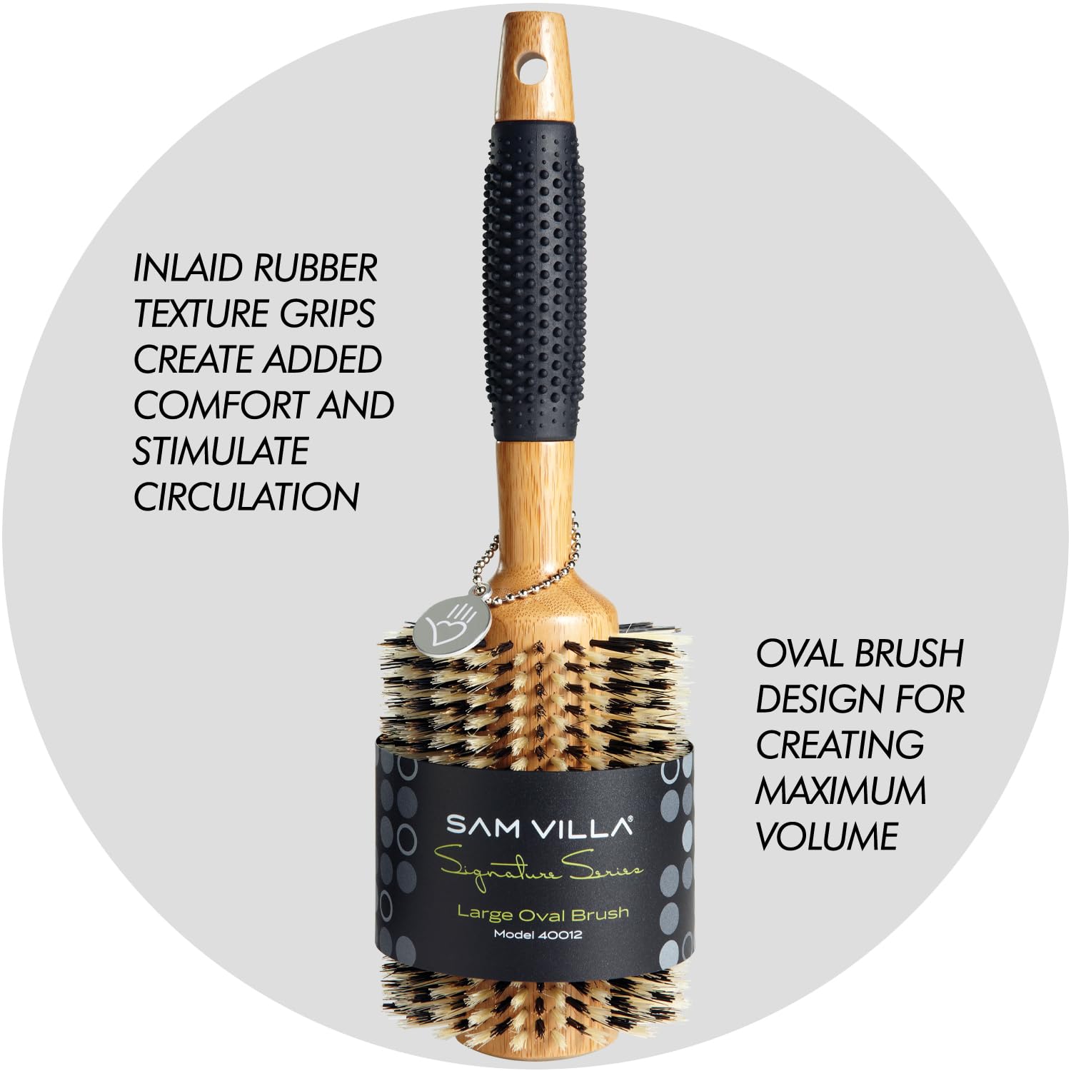 Sam Villa Signature Series Bristle Round Brush