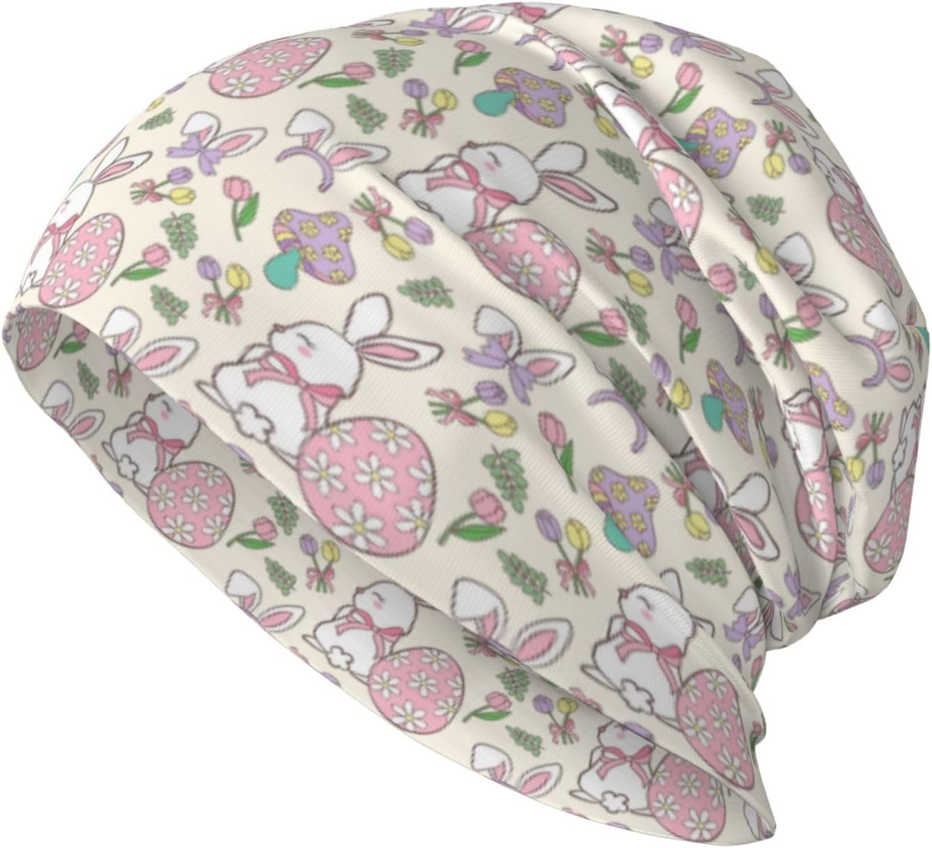 Holiday Beanie Chemo Hats for Women Men Slouchy Cancer Headwear Stretchy Skull Cap Soft Knitted Hat Nightcap Chemo Gifts