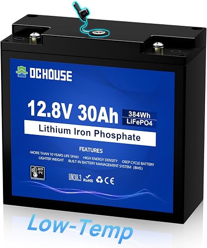 Batterie au Lithium 12V 30Ah Connecteur Cc et Protection DCHOUSE