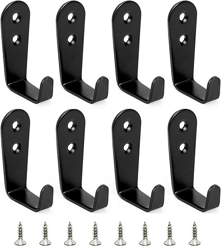 8 ganchos de acero inoxidable para colgar, gancho resistente, ganchos de pared, ganchos de pared, soporte para llaves, gancho para colgar abrigos,