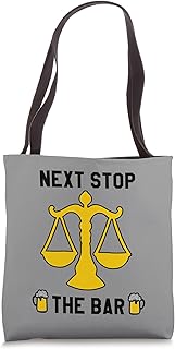 Next Stop the Bar Lawyer Graduate Grad LLM Graduation Party Tote Bag