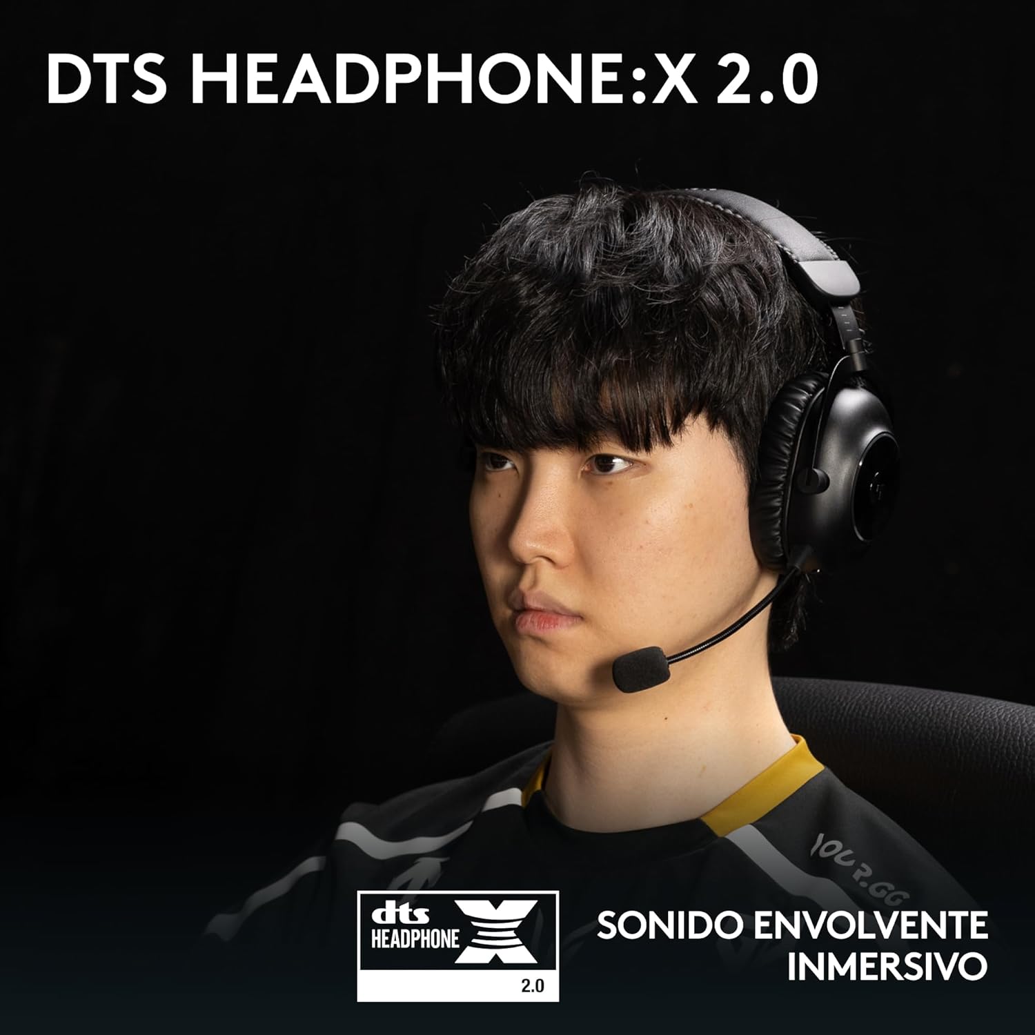 Logitech G PRO X 2 LIGHTSPEED Auriculares gaming inalámbricos, mic. brazo desmont., transductores grafeno 50 mm, DTS:X 2.0-7.1 Surround, Bluetooth/USB/3.5 mm Aux, PC, PS5, PS4, Nintendo Switch – Negro 7