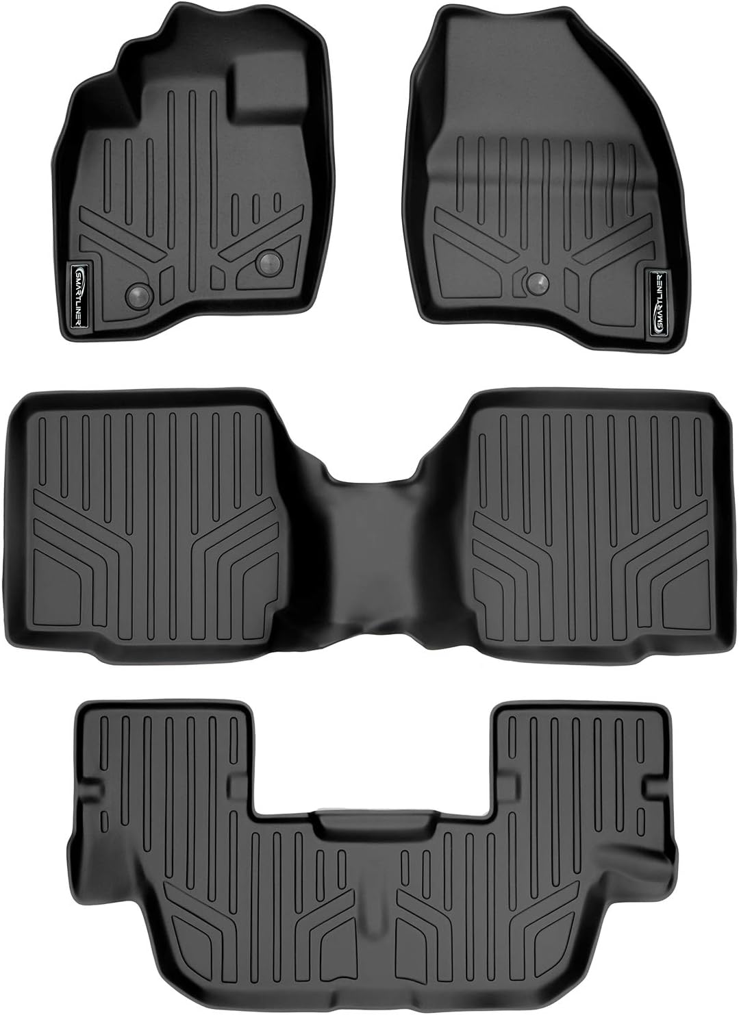 MAXLINER Floor Mats 3 Row Liner Set for 2011-2014 Ford Explorer