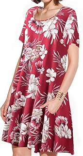 Plus Size Summer T-Shirt Casual Dresses for Curvy Women Flowy Swing - Buy now