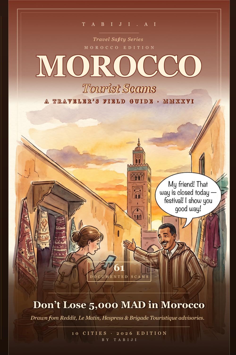 Morocco Tourist Scams 2026: 61 Real Scams Across Marrakech, Fez, Casablanca & 7 More Cities — Drawn from Moroccan News Reports, Embassy Advisories, and Tourist Police Records