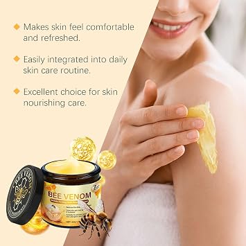 2pcs Bee Venom Wrinkle-Firming Multi-purpose Cream, Bee Venom Skin Treatment Cream, Bee Venom Skin Restoration cream Skin Repair, Deeply Reduces Wrinkles, Suitable for All Skin Types