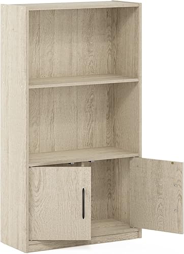 Miniatura 66 de Furinno Jaya Simple Home Estantería ajustable de 3 niveles, blanco Blanco,Negro -,Pino ámbar,Nuez Columbia,Espresso,Roble Frech