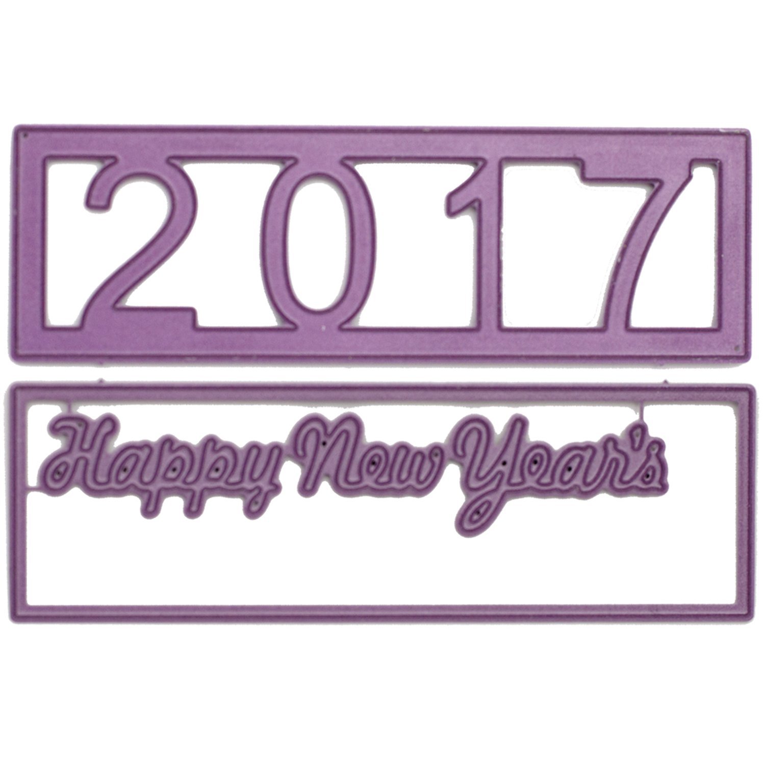 Cheery Lynn Designs K102 New Year 2017 Shaker Die Set