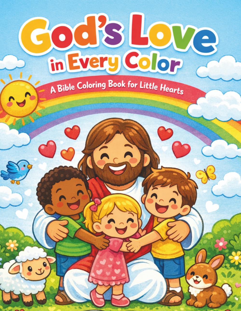 God's Love in Every Color: A Bible Coloring Book for Little Hearts
