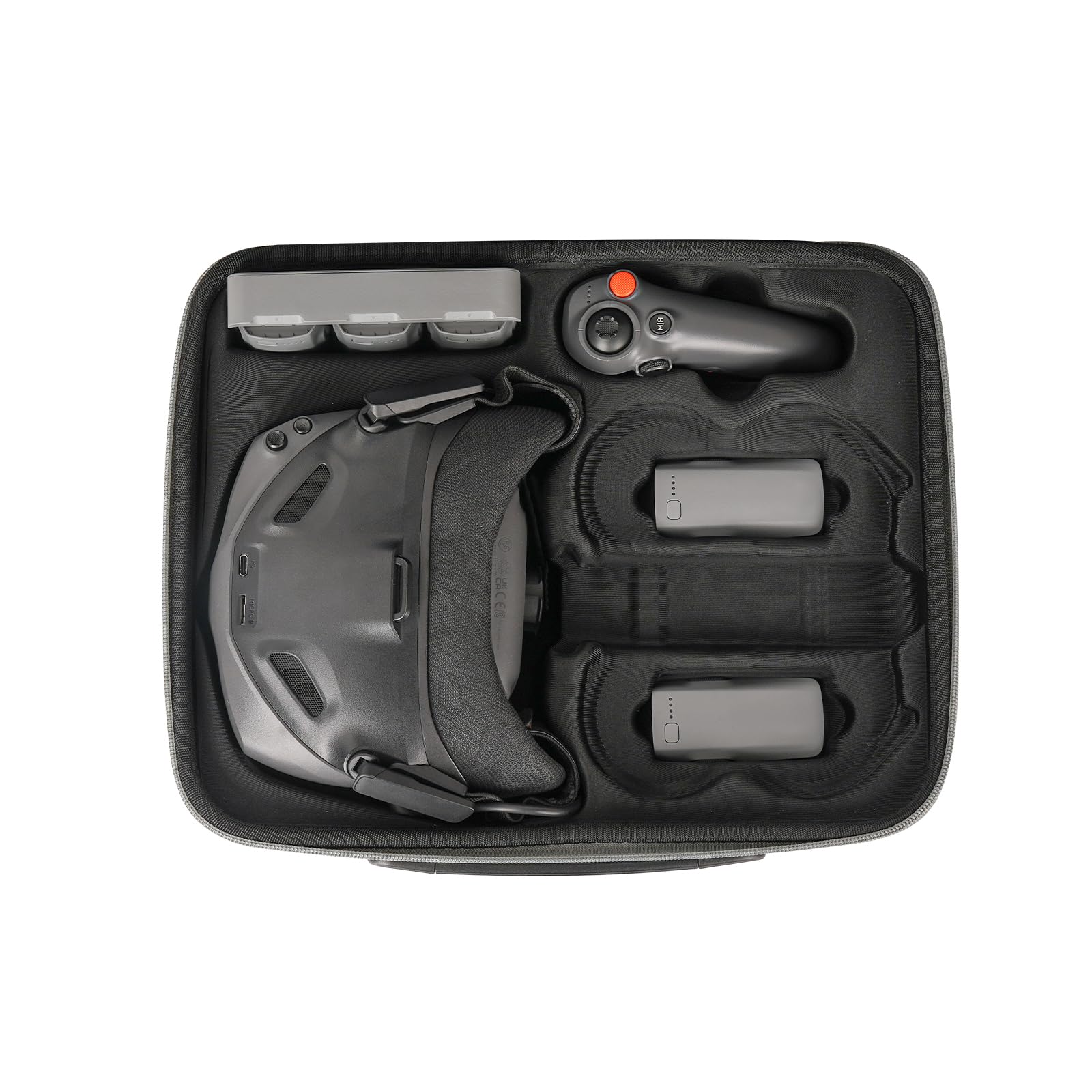 Generico Contenitore Di Trasporto Rigido Per Dji Neo2 Stoccaggio Ad Alta Capacità Caso Goggles N3 Stoccaggio Sacchetto Di Stoccaggio Protettivo Per Gli Accessori Dei Droni