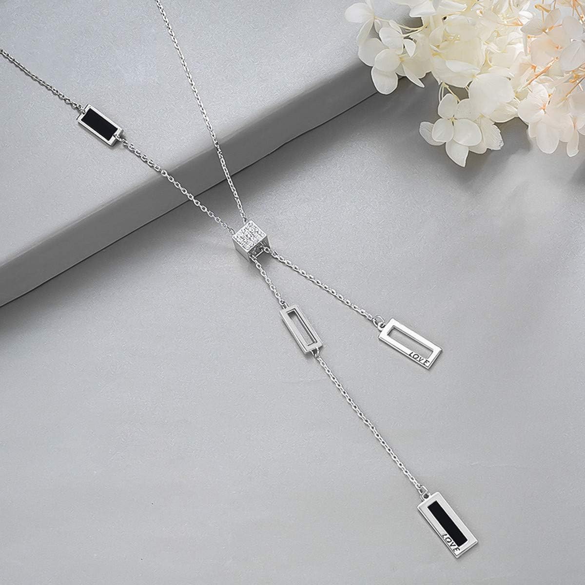 Long Necklace for Women Sweater Chain Necklace Elegant Jewelry Accessories Dressy Collocation Winter Evening Party Wedding | Charm Necklace | Pendant Necklace | Wedding Jewelry - Image 4