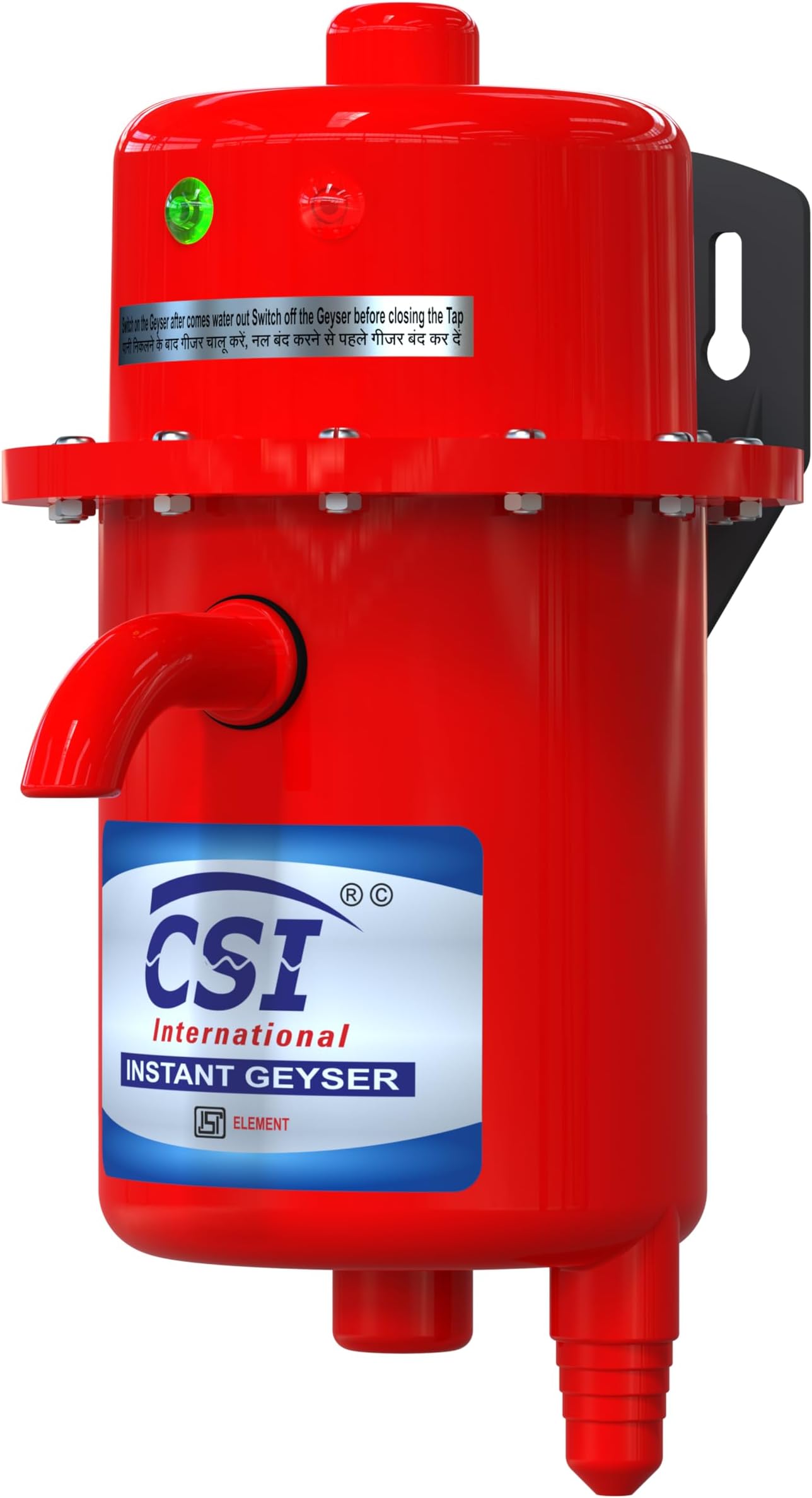 - CSI INTERNATIONAL Instant Water Geyser, 1 L Portable Water Heater, Made Of First Class Abs Plastic 3Kw, Auto Cut Off Feature (Red)