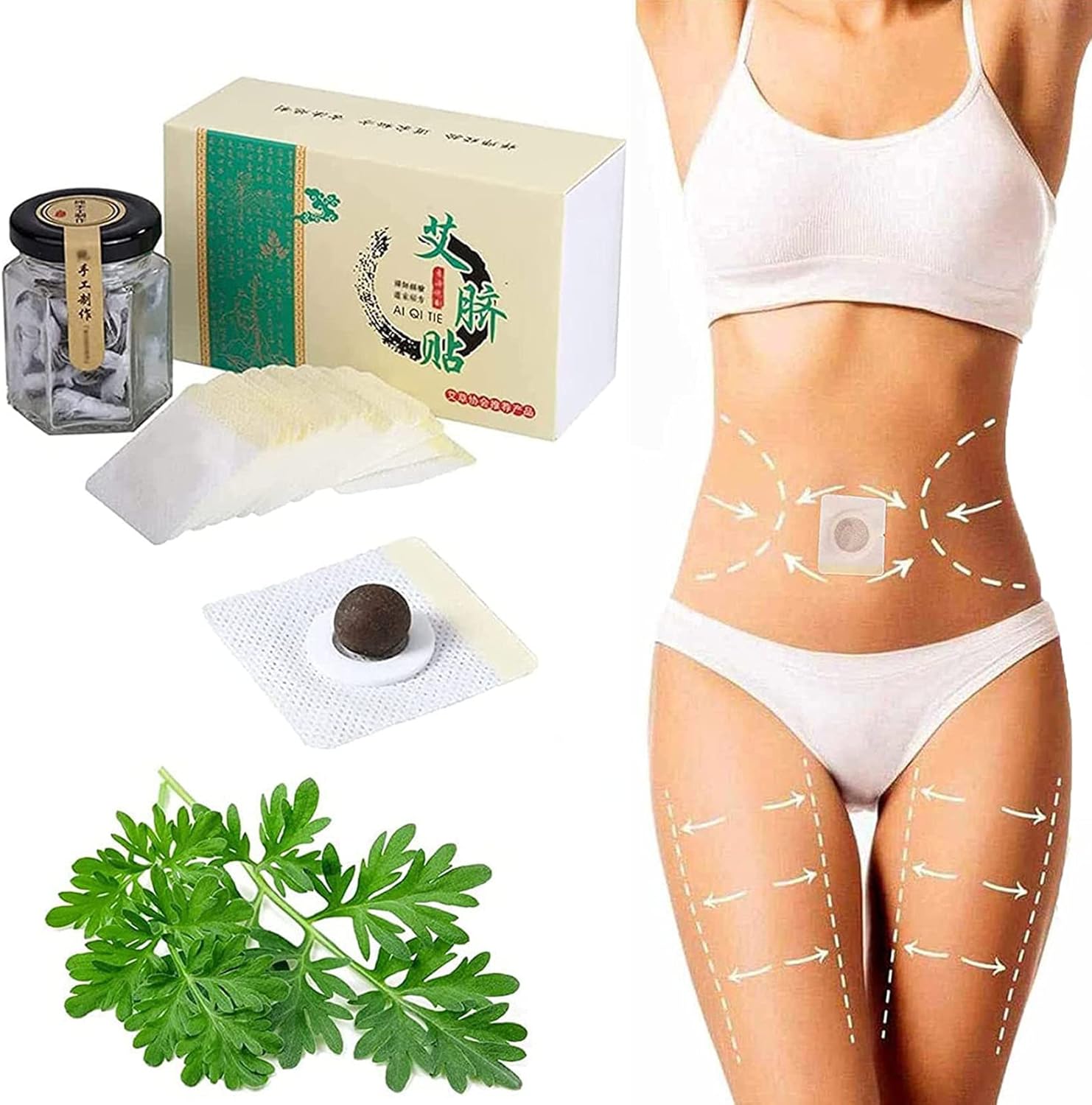 WoQIang Parches para Bajar De Peso Rapido y Efectivo - 2022 Best Parche para Perder Peso En El Ombligo, Stress Relief, Better Sleep (30pcs)