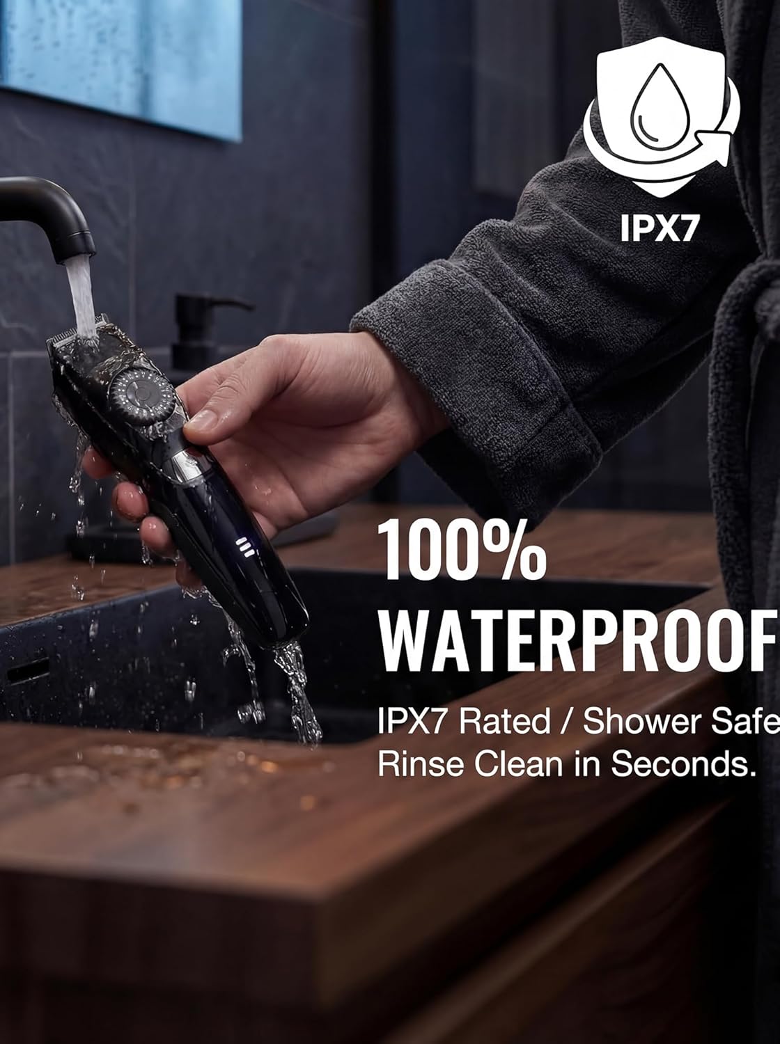 40 Precisions Electric Beard Trimmer for Men, Mens Grooming Trimmer for Beard, Mustache, Face and Ear Hair, Multi-Series Clipper, Waterproof, USB C Charging, Soft Pouch, Wide Blade, Gift Box