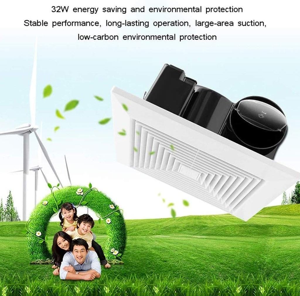Ventilation Fan Noise Glass Window Type Ventilation Fan Exhaust Powerful Silent Bathroom Kitchen Rated Speed