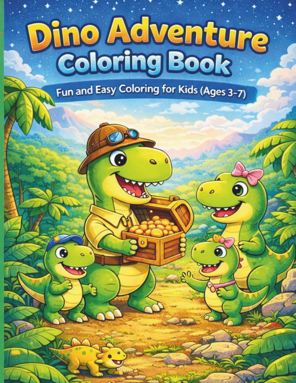 DINO ADVENTURES: COLORING BOOK