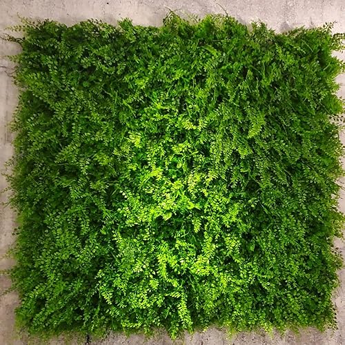 Miniatura 7 de uyoyous 12 paneles de pared de helecho artificial, seto de boj sintético, paneles de pared de helecho para interiores y exteriores, 24 x 16 pulgadas