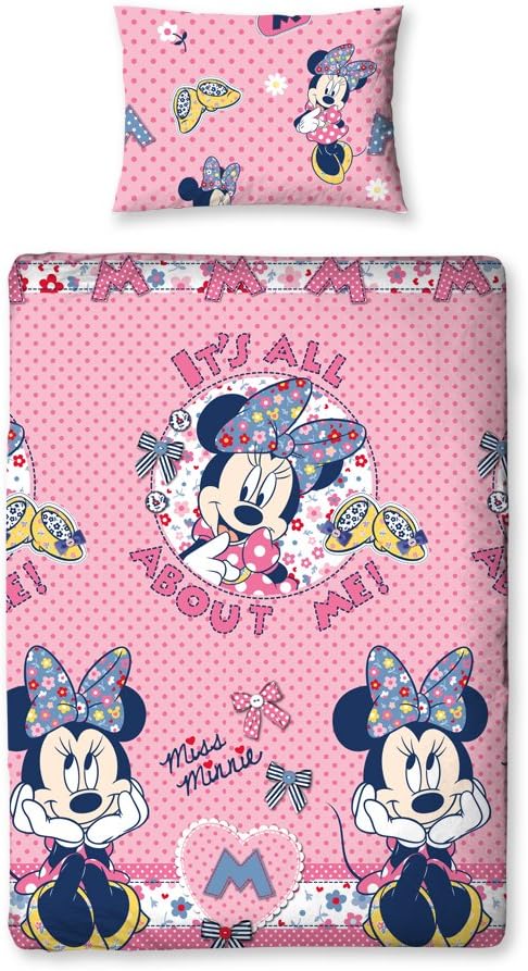 Amazon.de: Minnie Maus - Wende Bettwäsche Minnie Mouse Shopaholic 135x200cm