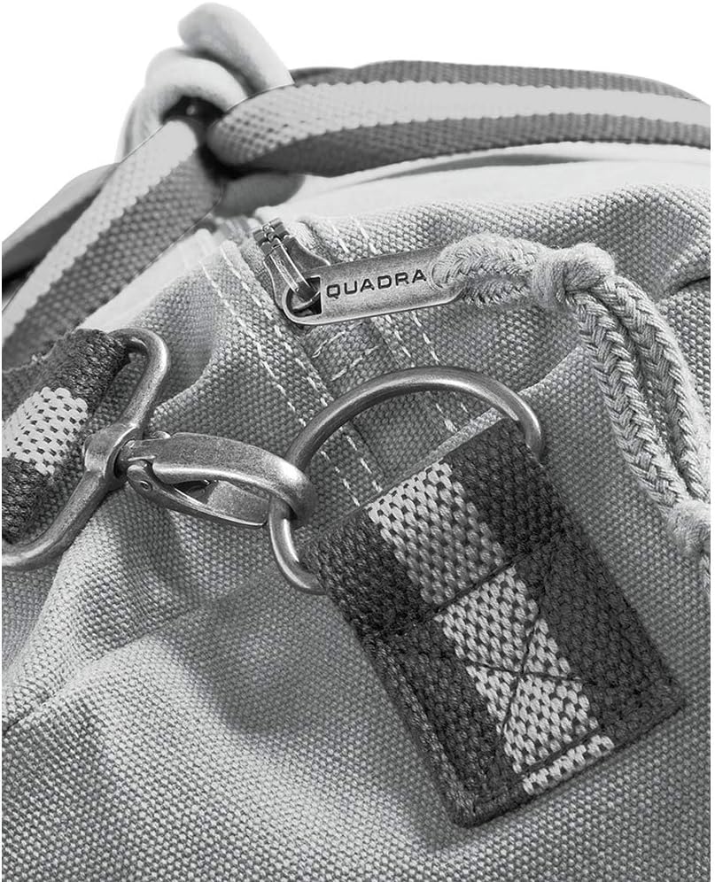 Quadra Vintage Canvas Duffle Holdall Bag (QD613) - Travel Sports Backpack - Vintage Military Green